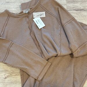 NWT Brown Lounge Set- Eighty Five by Pine